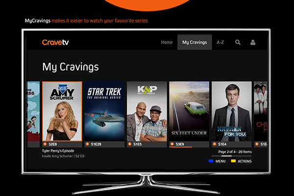 Crave TV on Samsung Connected TV